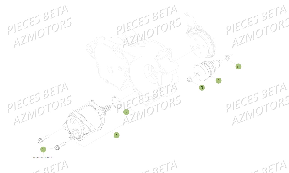 Demarrage Electrique BETA Pièces BETA RR XTRAINER 300 2T - (2018)