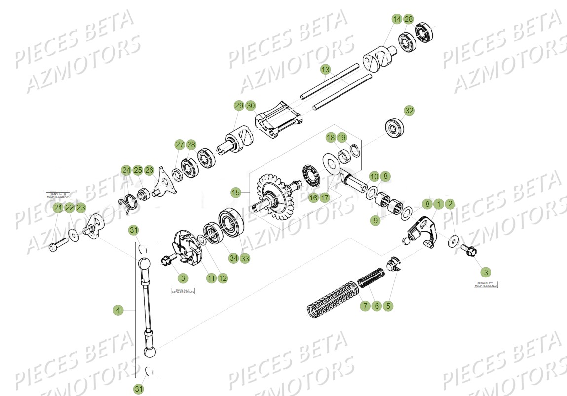 Installation De Refroidissement BETA Pièces BETA RR XTRAINER 300 2T - (2018)