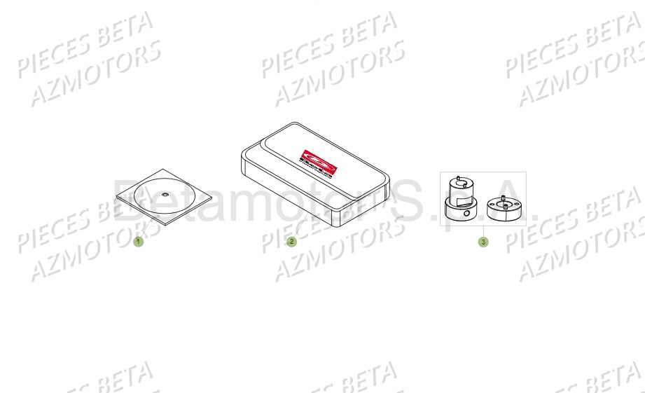 Outillage Special 2 BETA Pièces BETA RR XTRAINER 300 2T - (2018)