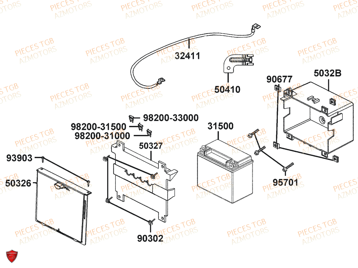 BATTERIE pour X TOWN 125I E4