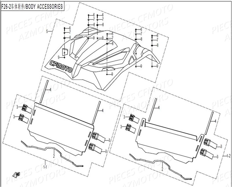 ACCESSOIRES 2 CFMOTO ZFORCE 550