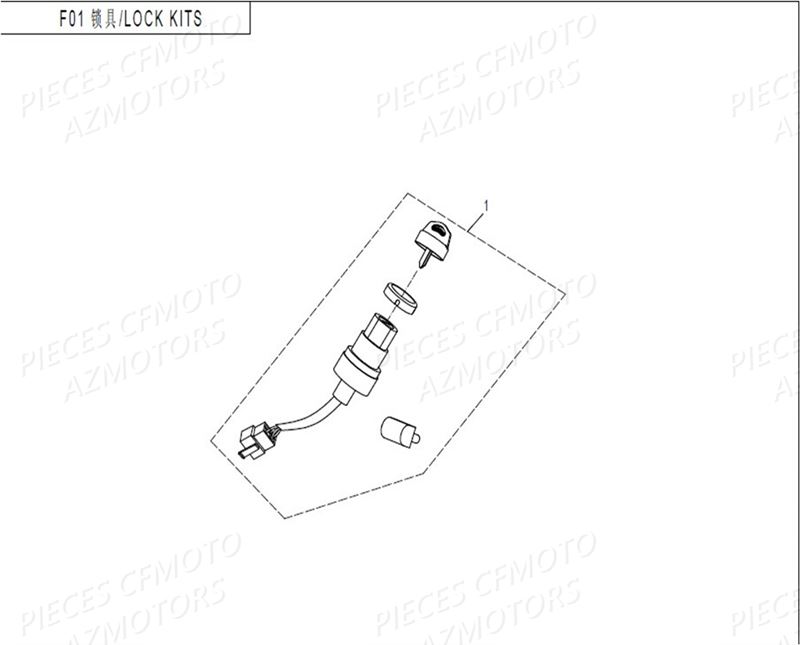 Neiman Contacteur A Cle CFMOTO Pièces Origine CFMOTO ZFORCE 550 Euro2 (2016)