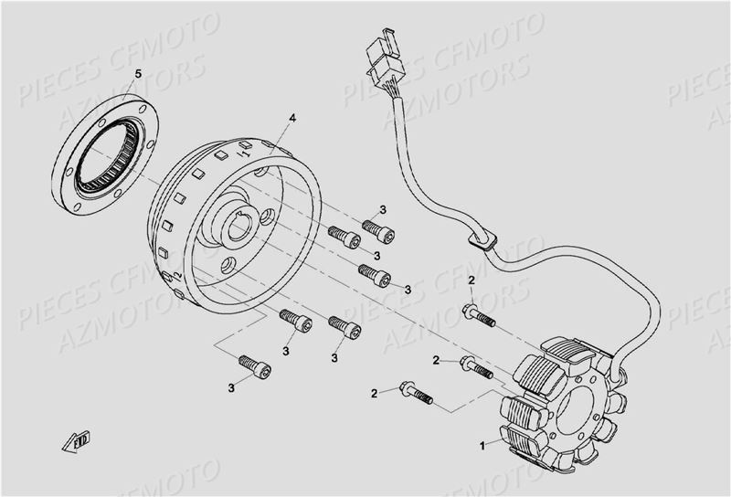 Alternateur Stator Allumage CFMOTO Pièces Origine CFMOTO ZFORCE 800 (2016)
