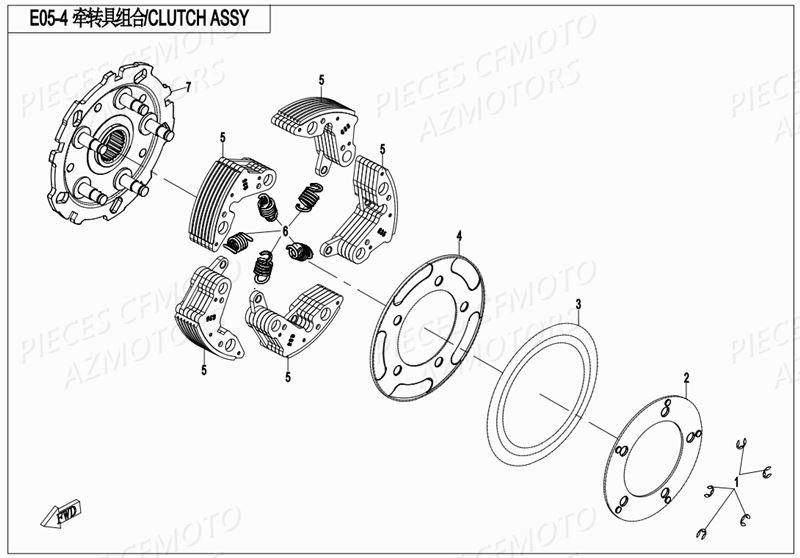 EMBRAYAGE CFMOTO ZFORCE 800 2017