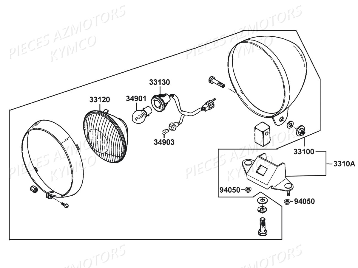 PHARES pour ZING 125