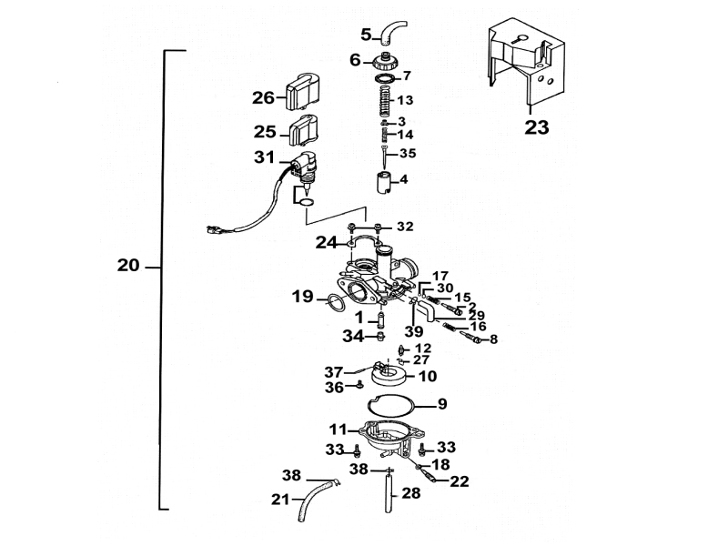 CARBURATEUR 2 AZMOTORS ZX12 50 2T