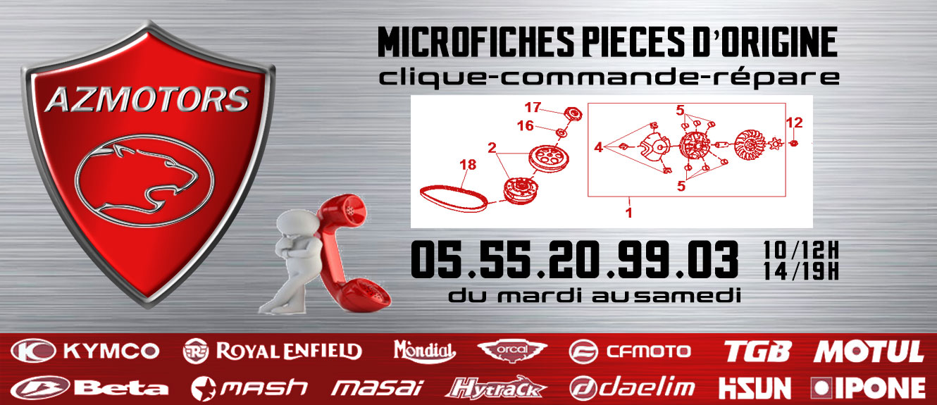 DEMARREUR ALLUMAGE pièces KYMCO neuves Pièces KXR 250 / MAXXER 250 4T EURO2  (LA50AA/AD/AE) pièces détachées constructeur AZMOTORS ✓ repare a neuf au  meilleur prix