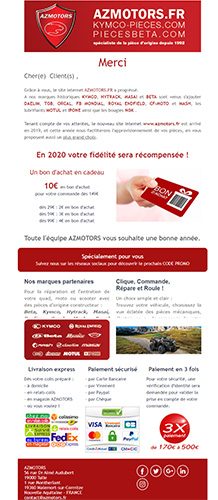 Newsletters Azmotors janvier 2020